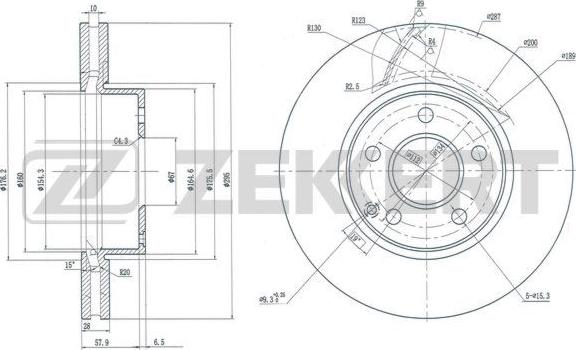 Zekkert BS-5625 - Спирачен диск vvparts.bg