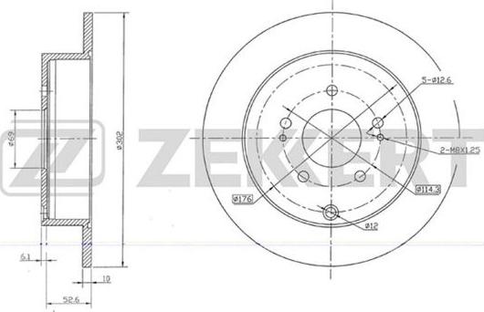 Zekkert BS-5679 - Спирачен диск vvparts.bg