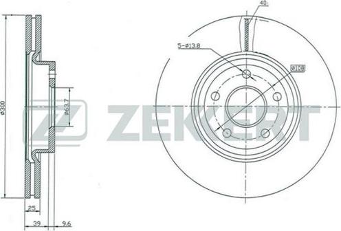 Zekkert BS-5006 - Спирачен диск vvparts.bg