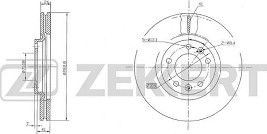 Zekkert BS-5038 - Спирачен диск vvparts.bg