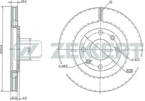 Zekkert BS-5113 - Спирачен диск vvparts.bg