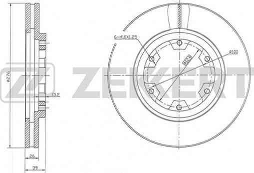 Zekkert BS-5815 - Спирачен диск vvparts.bg