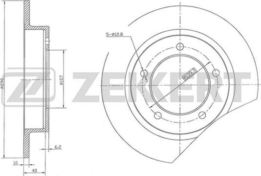 Zekkert BS-5813 - Спирачен диск vvparts.bg