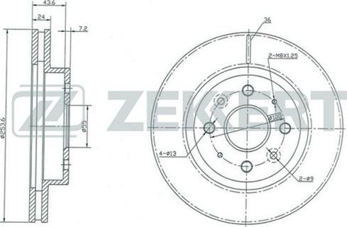 Zekkert BS-5350 - Спирачен диск vvparts.bg