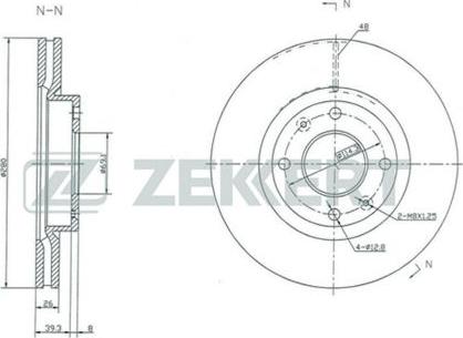 Zekkert BS-5358 - Спирачен диск vvparts.bg