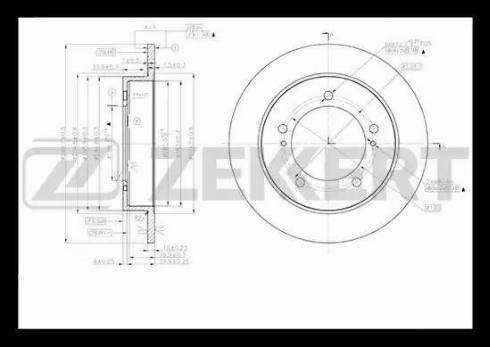 Zekkert BS-5375 - Спирачен диск vvparts.bg