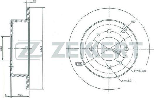 Zekkert BS-5297 - Спирачен диск vvparts.bg