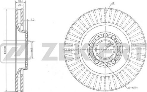 Zekkert BS-5245 - Спирачен диск vvparts.bg