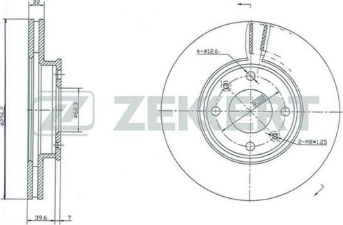 Zekkert BS-5261 - Спирачен диск vvparts.bg