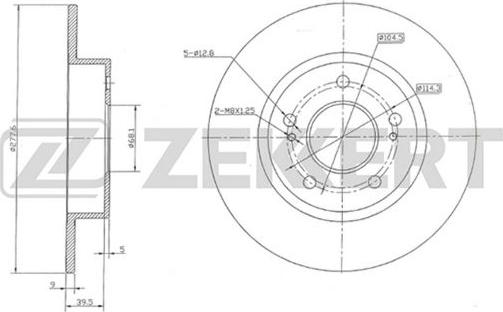 Zekkert BS-5206 - Спирачен диск vvparts.bg