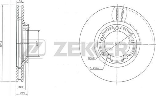 Zekkert BS-5281 - Спирачен диск vvparts.bg