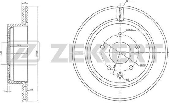 Zekkert BS-5747 - Спирачен диск vvparts.bg