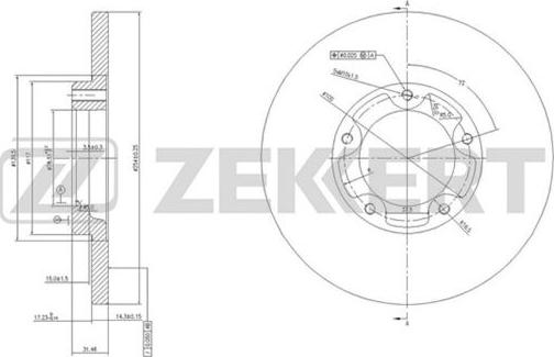 Zekkert BS-5764 - Спирачен диск vvparts.bg