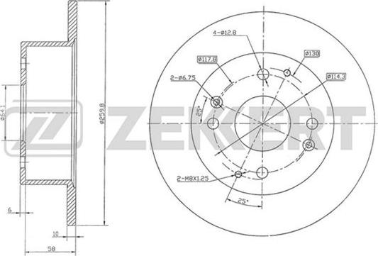 Zekkert BS-5762 - Спирачен диск vvparts.bg