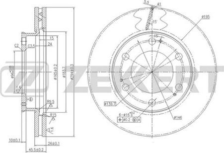 Zekkert BS-5720 - Спирачен диск vvparts.bg