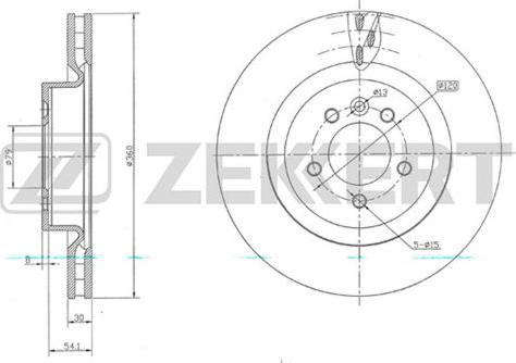 Zekkert BS-5721 - Спирачен диск vvparts.bg