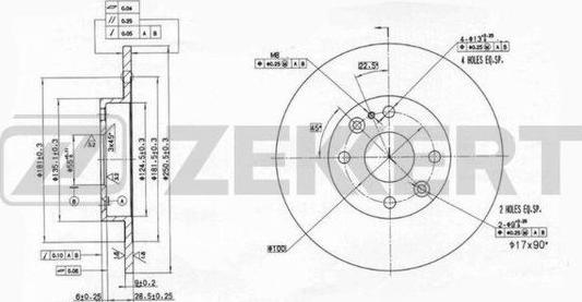 Zekkert BS-6060 - Спирачен диск vvparts.bg