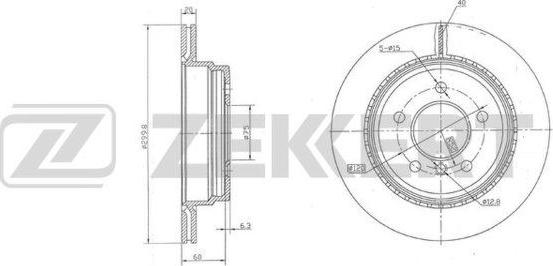 Zekkert BS-6007 - Спирачен диск vvparts.bg