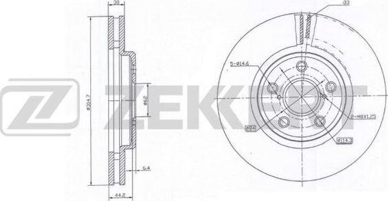 Zekkert BS-6070 - Спирачен диск vvparts.bg