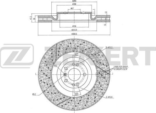 Zekkert BS-6351 - Спирачен диск vvparts.bg