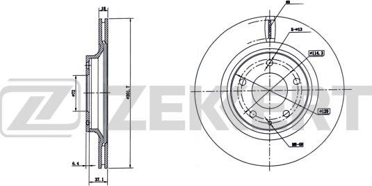 Zekkert BS-6274 - Спирачен диск vvparts.bg