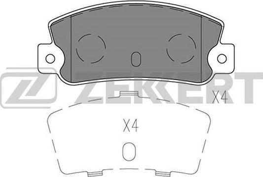 Zekkert BS-1519 - Комплект спирачно феродо, дискови спирачки vvparts.bg