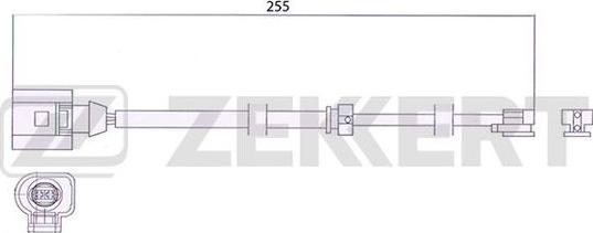 Zekkert BS-8044 - Предупредителен контактен сензор, износване на накладките vvparts.bg