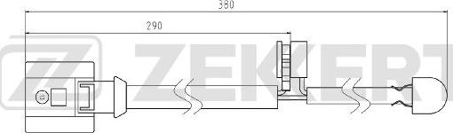 Zekkert BS-8085 - Предупредителен контактен сензор, износване на накладките vvparts.bg