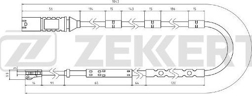 Zekkert BS-8083 - Предупредителен контактен сензор, износване на накладките vvparts.bg