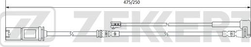 Zekkert BS-8077 - Предупредителен контактен сензор, износване на накладките vvparts.bg