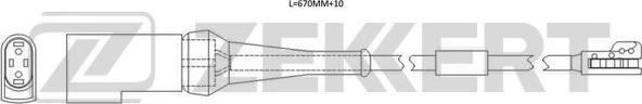 Zekkert BS-8117 - Предупредителен контактен сензор, износване на накладките vvparts.bg