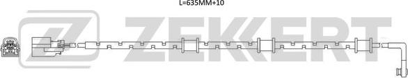 Zekkert BS-8123 - Предупредителен контактен сензор, износване на накладките vvparts.bg