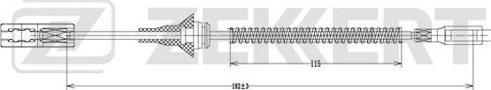 Zekkert BZ-1086 - Жило, ръчна спирачка vvparts.bg