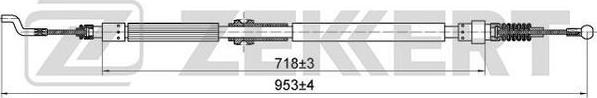 Zekkert BZ-1036 - Жило, ръчна спирачка vvparts.bg