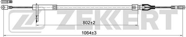 Zekkert BZ-1181 - Жило, ръчна спирачка vvparts.bg