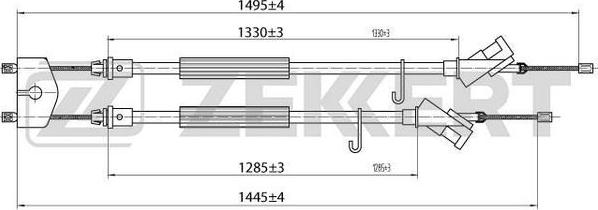 Zekkert BZ-1230 - Жило, ръчна спирачка vvparts.bg