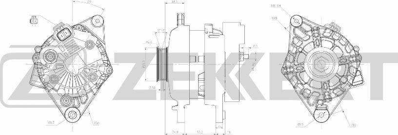 Zekkert GE-1000 - Генератор vvparts.bg