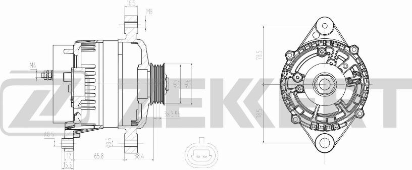 Zekkert GE-1007 - Генератор vvparts.bg