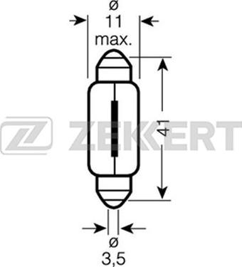 Zekkert LP-1058 - Крушка с нагреваема жичка, светлини купе vvparts.bg