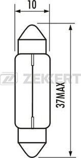 Zekkert LP-1062 - Крушка с нагреваема жичка, светлини на рег. номер vvparts.bg