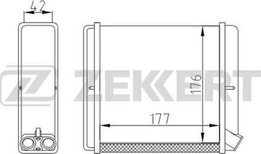 Zekkert MK-5005 - Топлообменник, отопление на вътрешното пространство vvparts.bg