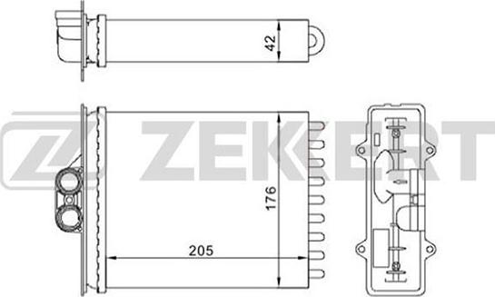 Zekkert MK-5034 - Топлообменник, отопление на вътрешното пространство vvparts.bg