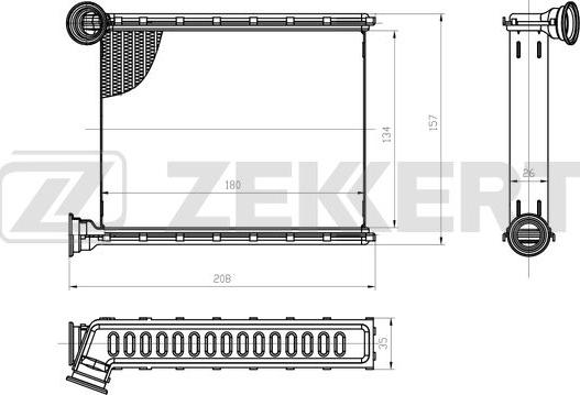 Zekkert MK-5029 - Топлообменник, отопление на вътрешното пространство vvparts.bg