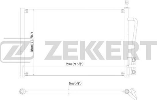 Zekkert MK-3058 - Кондензатор, климатизация vvparts.bg