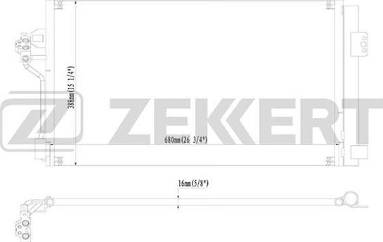 Zekkert MK-3146 - Кондензатор, климатизация vvparts.bg