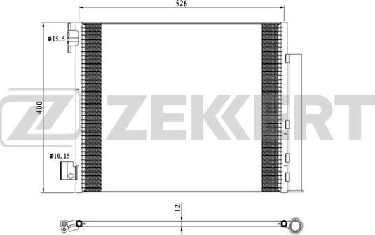 Zekkert MK-3165 - Кондензатор, климатизация vvparts.bg