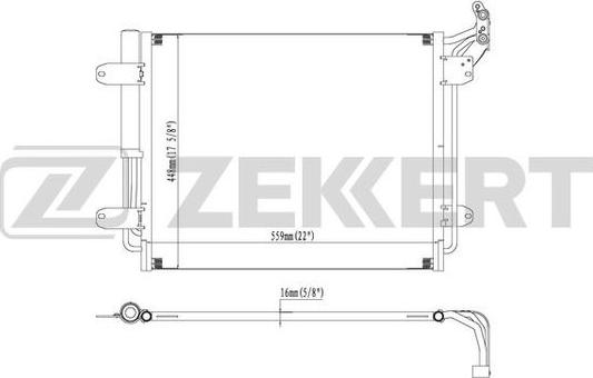 Zekkert MK-3170 - Кондензатор, климатизация vvparts.bg