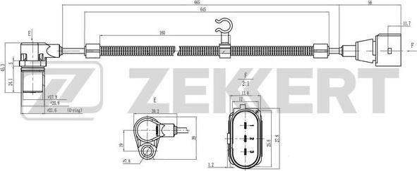 Zekkert SE-4046 - Импулсен датчик, колянов вал vvparts.bg