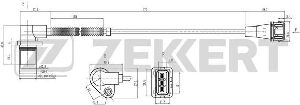 Zekkert SE-4041 - Импулсен датчик, колянов вал vvparts.bg