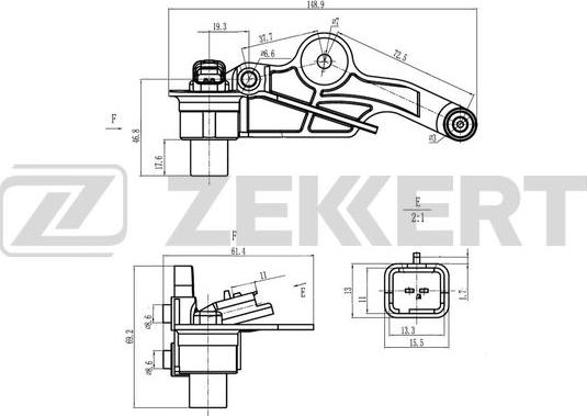 Zekkert SE-4054 - Импулсен датчик, колянов вал vvparts.bg